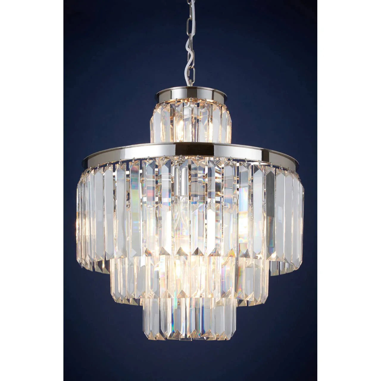 Crystal Cascading Pendant Light
