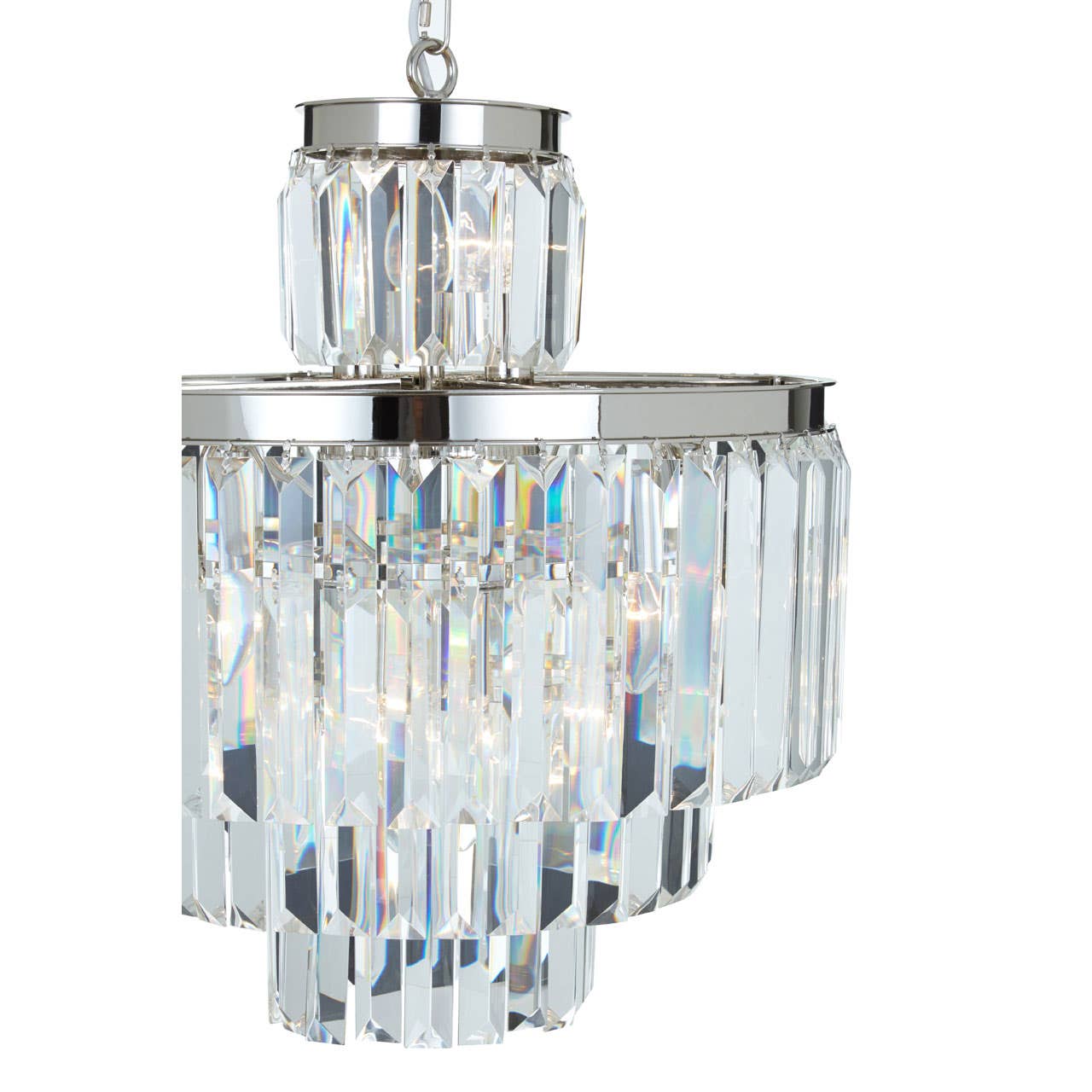 Crystal Cascading Pendant Light