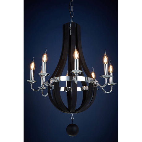 Modern Orb Glass Chandelier