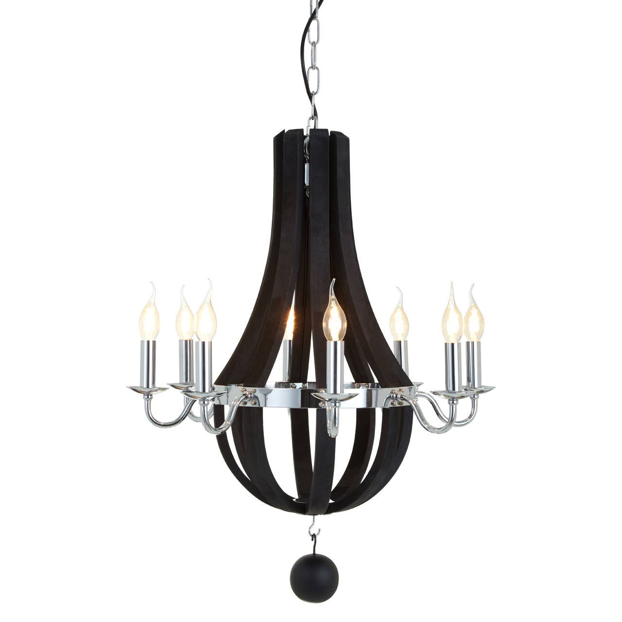Modern Orb Glass Chandelier