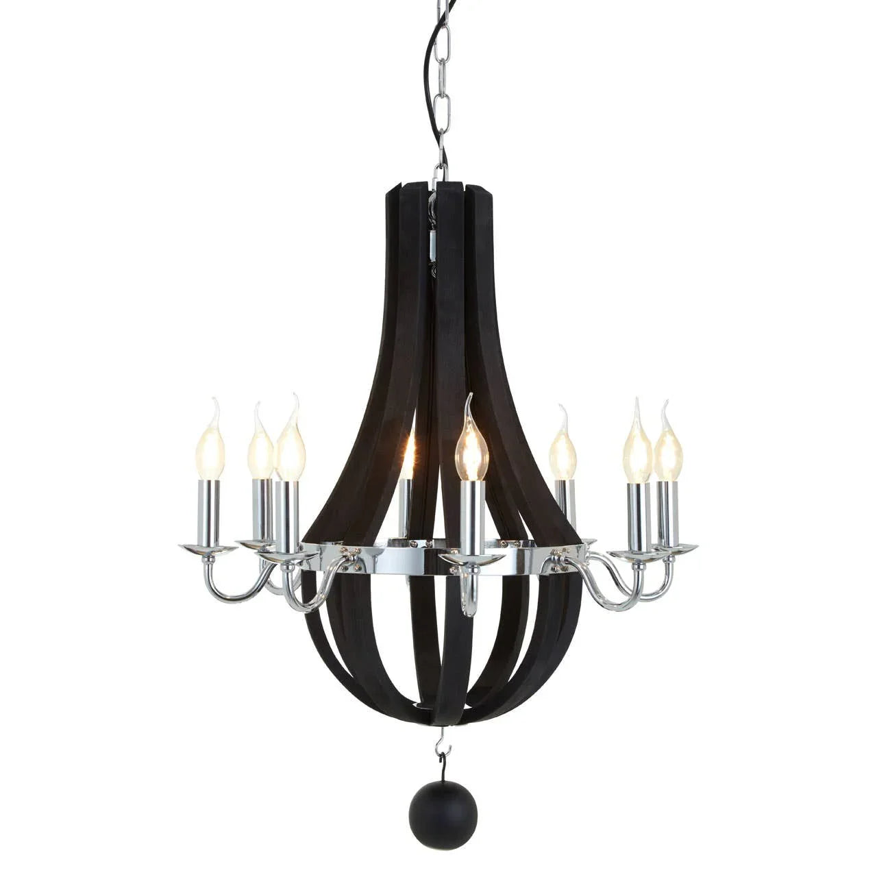 Modern Orb Glass Chandelier