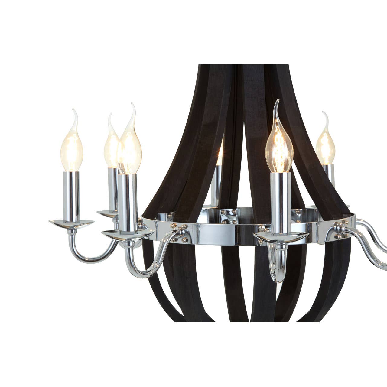 Modern Orb Glass Chandelier