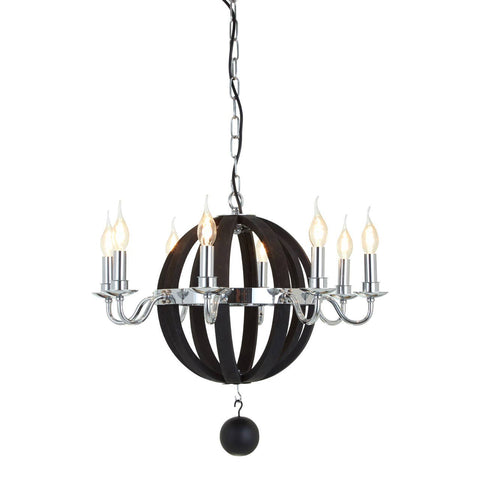 Monochrome Orb Chandelier