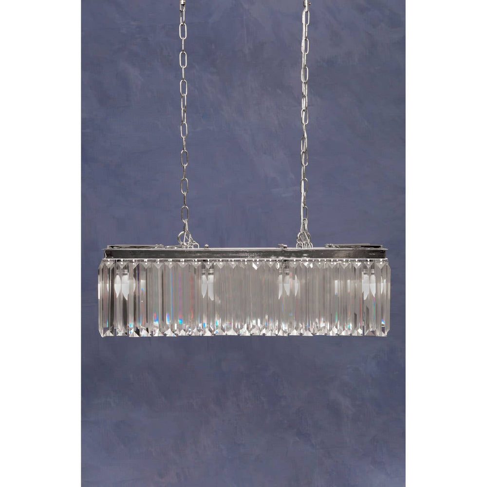 Crystal Chrome Pendant Light