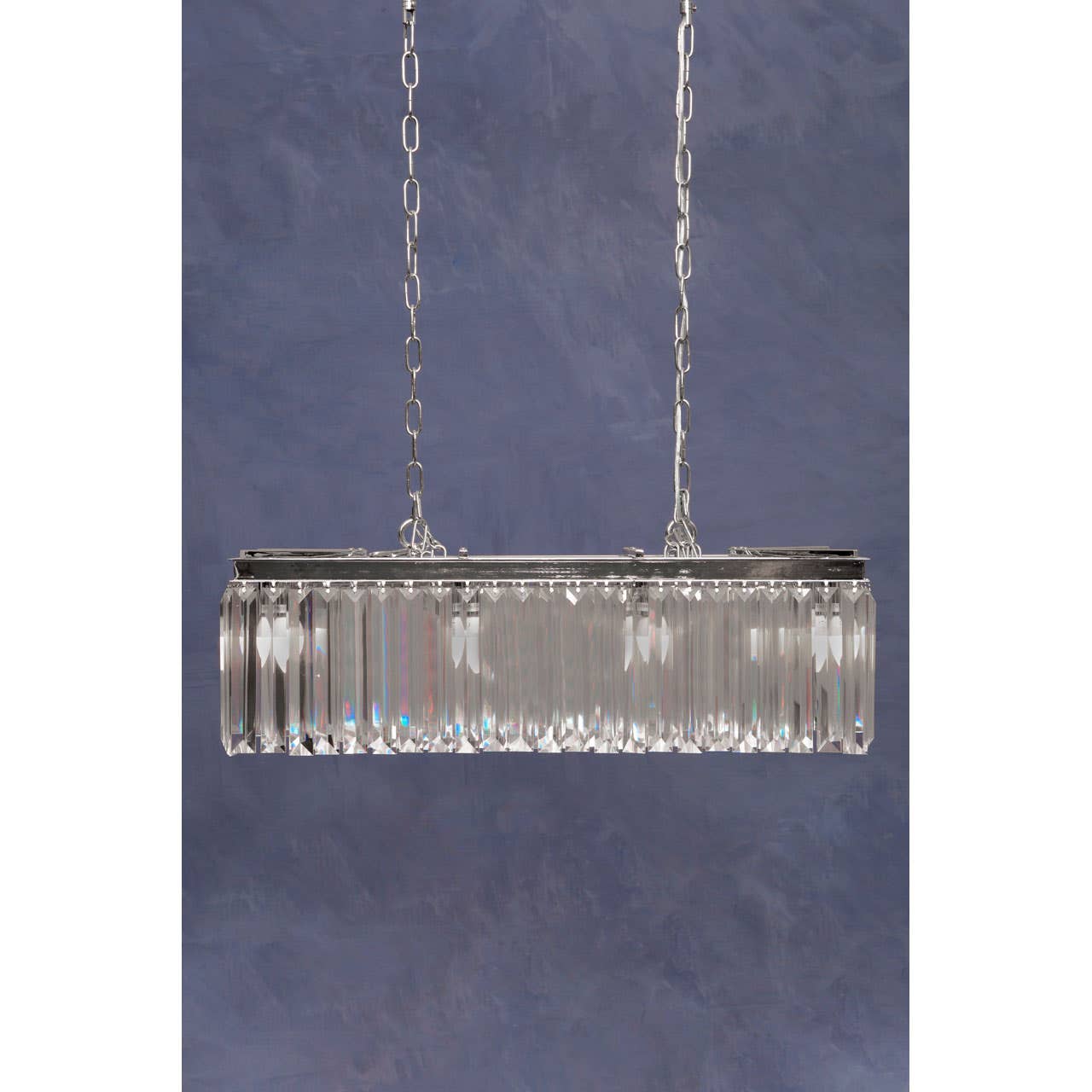 Crystal Chrome Pendant Light