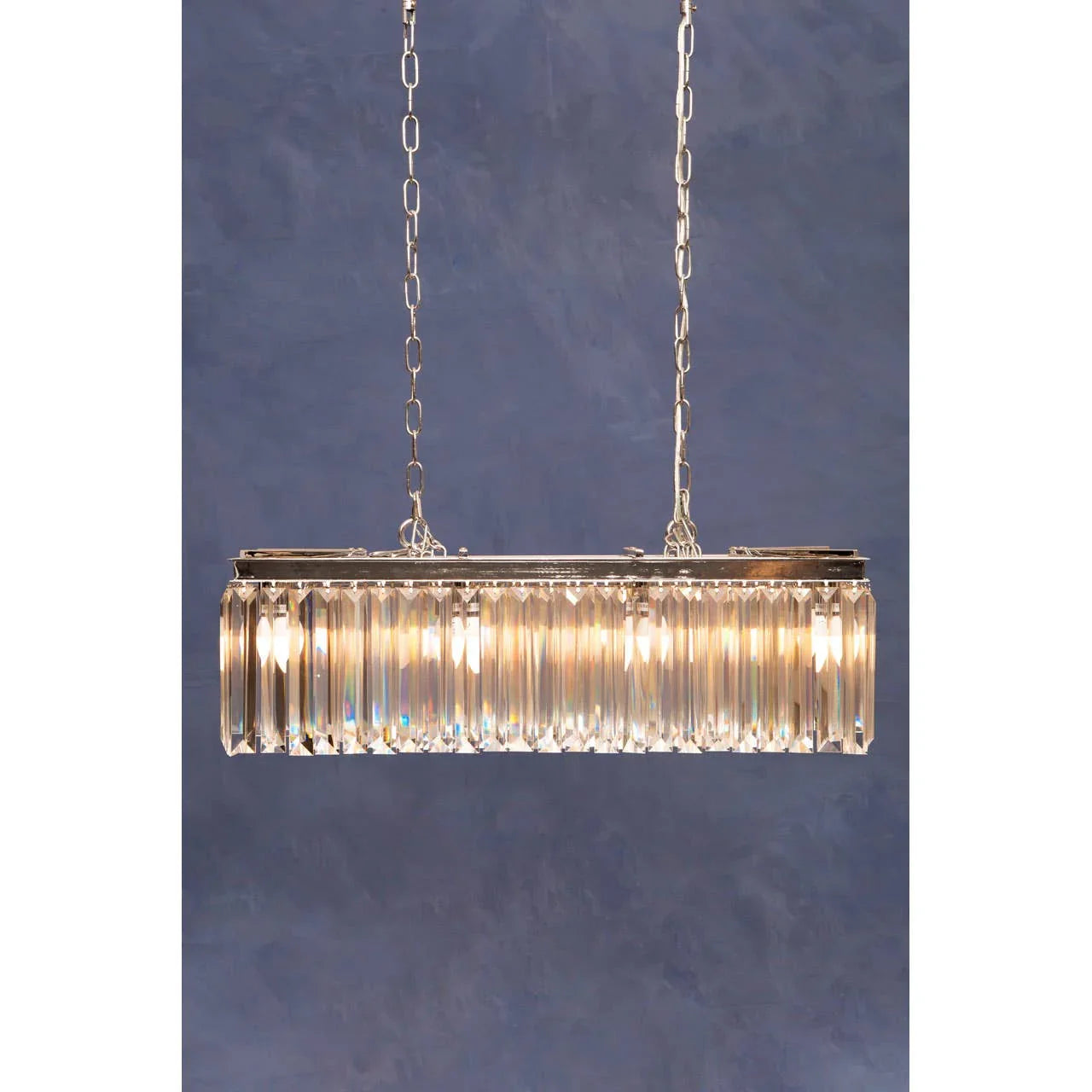 Crystal Chrome Pendant Light