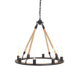 Golden Rope Iron Chandelier