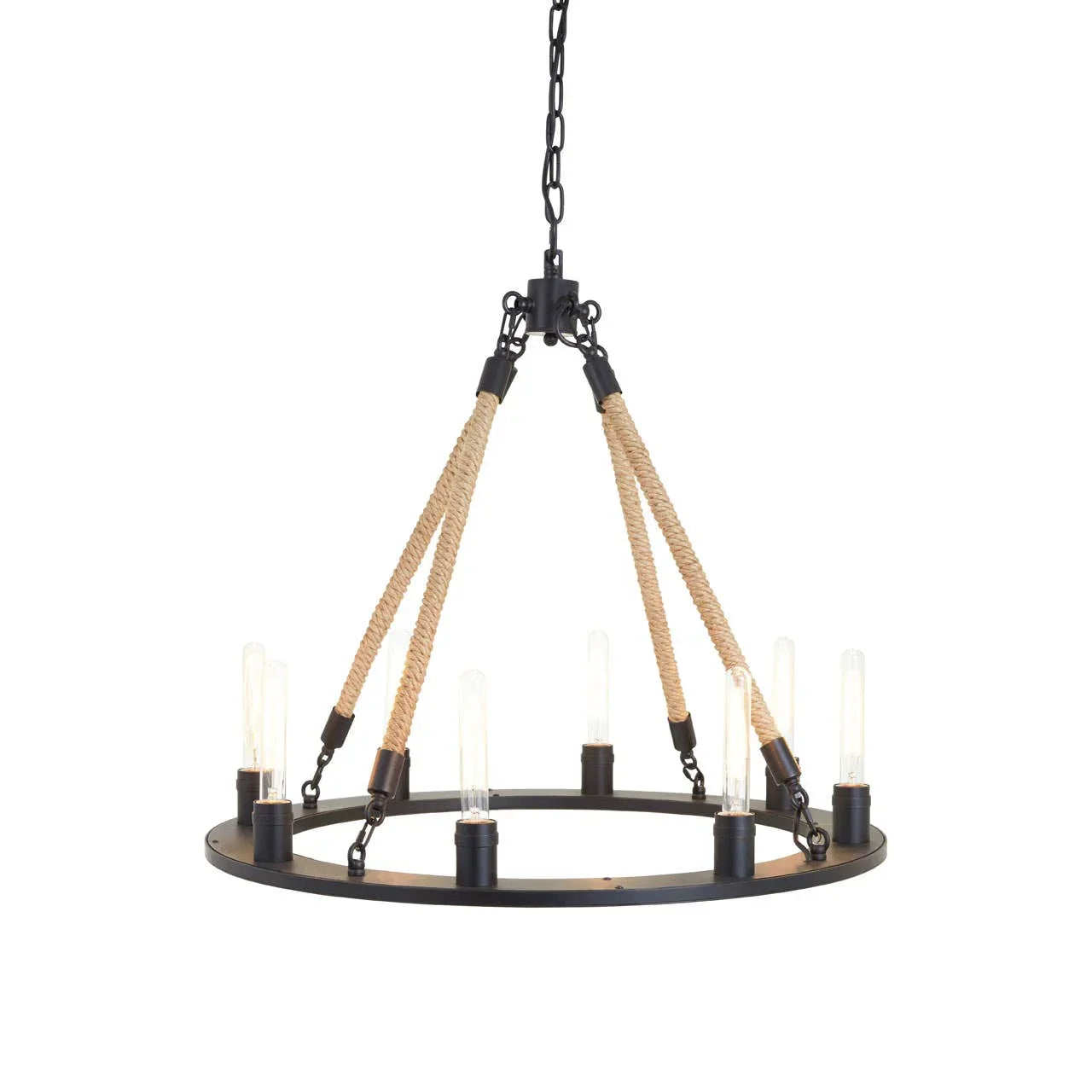 Golden Rope Iron Chandelier