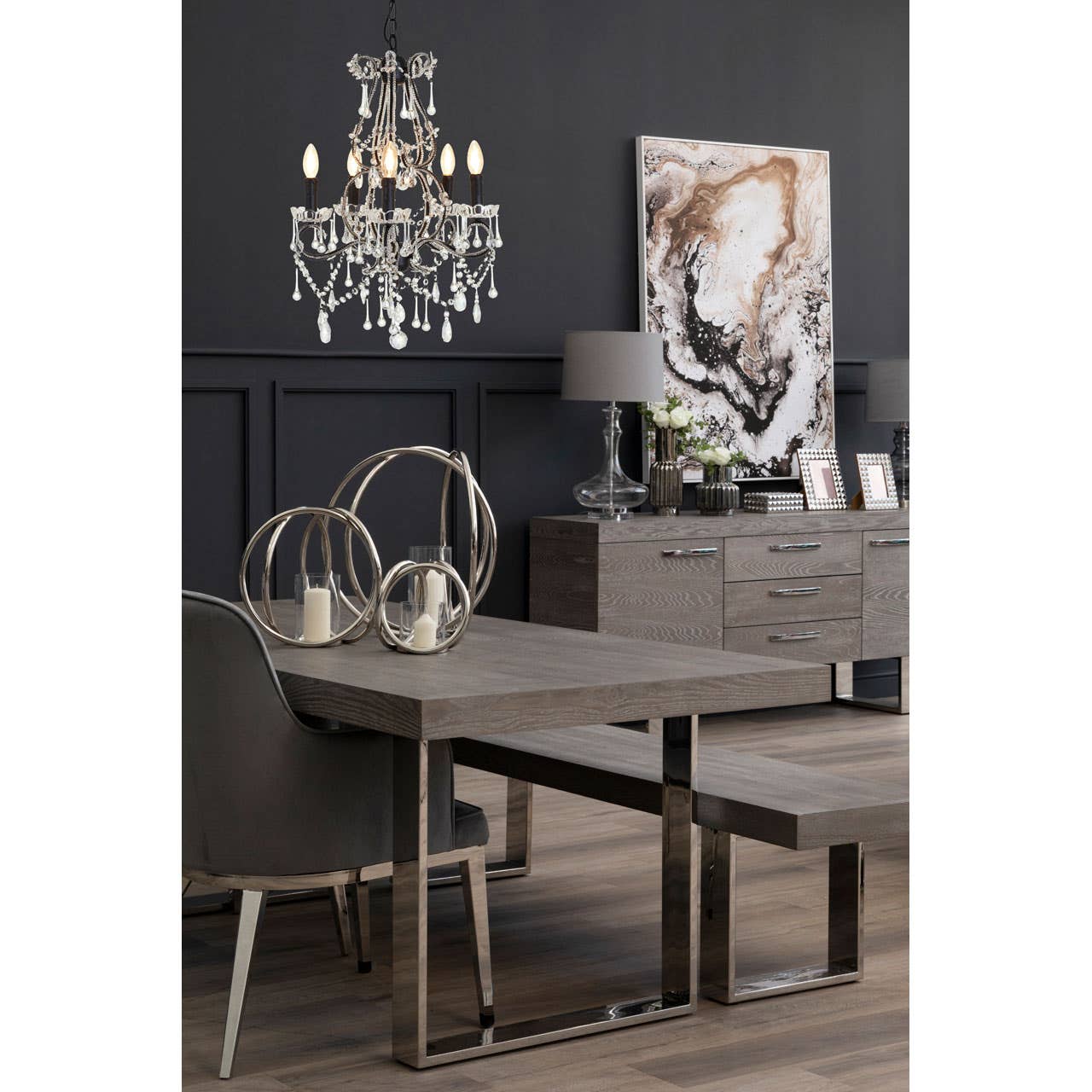 Crystal Glow Chandelier