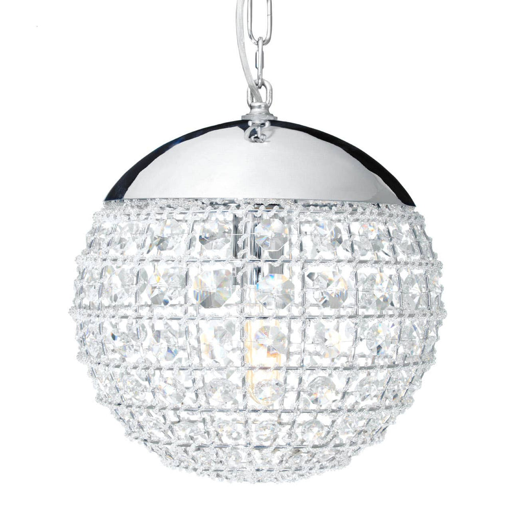 Crystal Orb Pendant Light