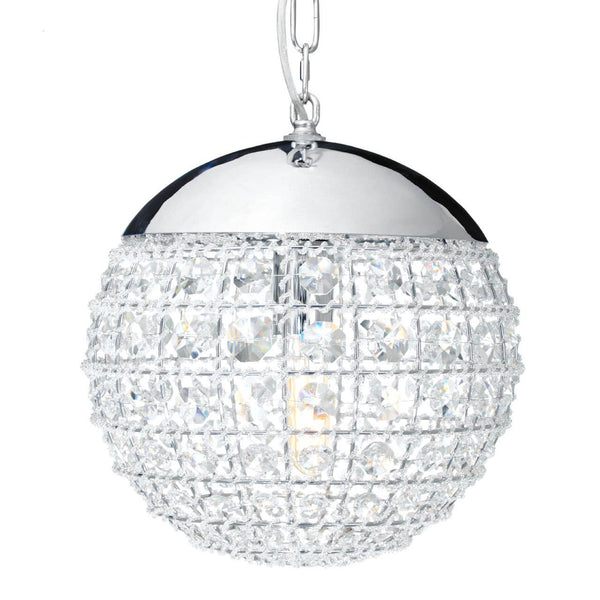 Crystal Orb Pendant Light