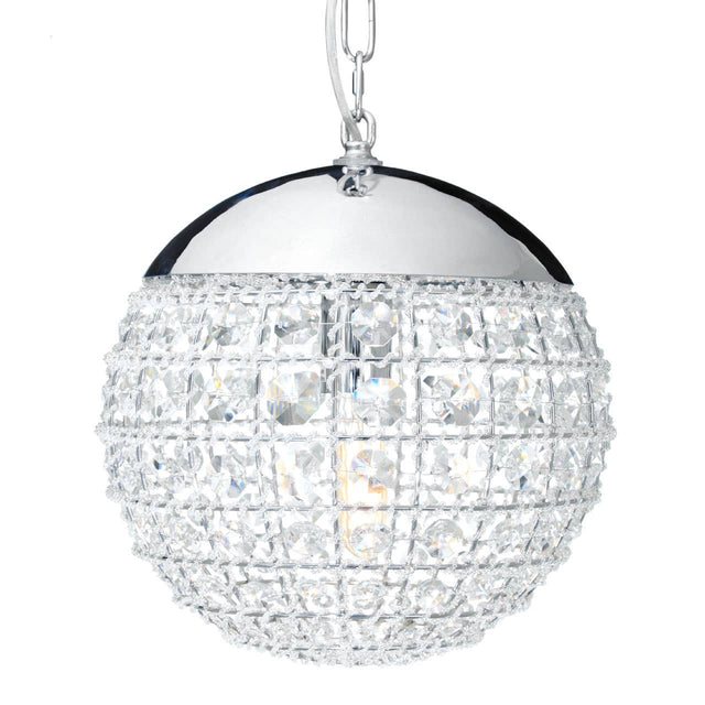 Crystal Orb Pendant Light