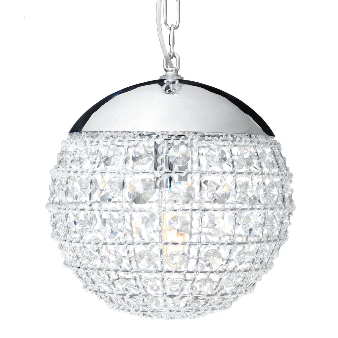 Crystal Orb Pendant Light