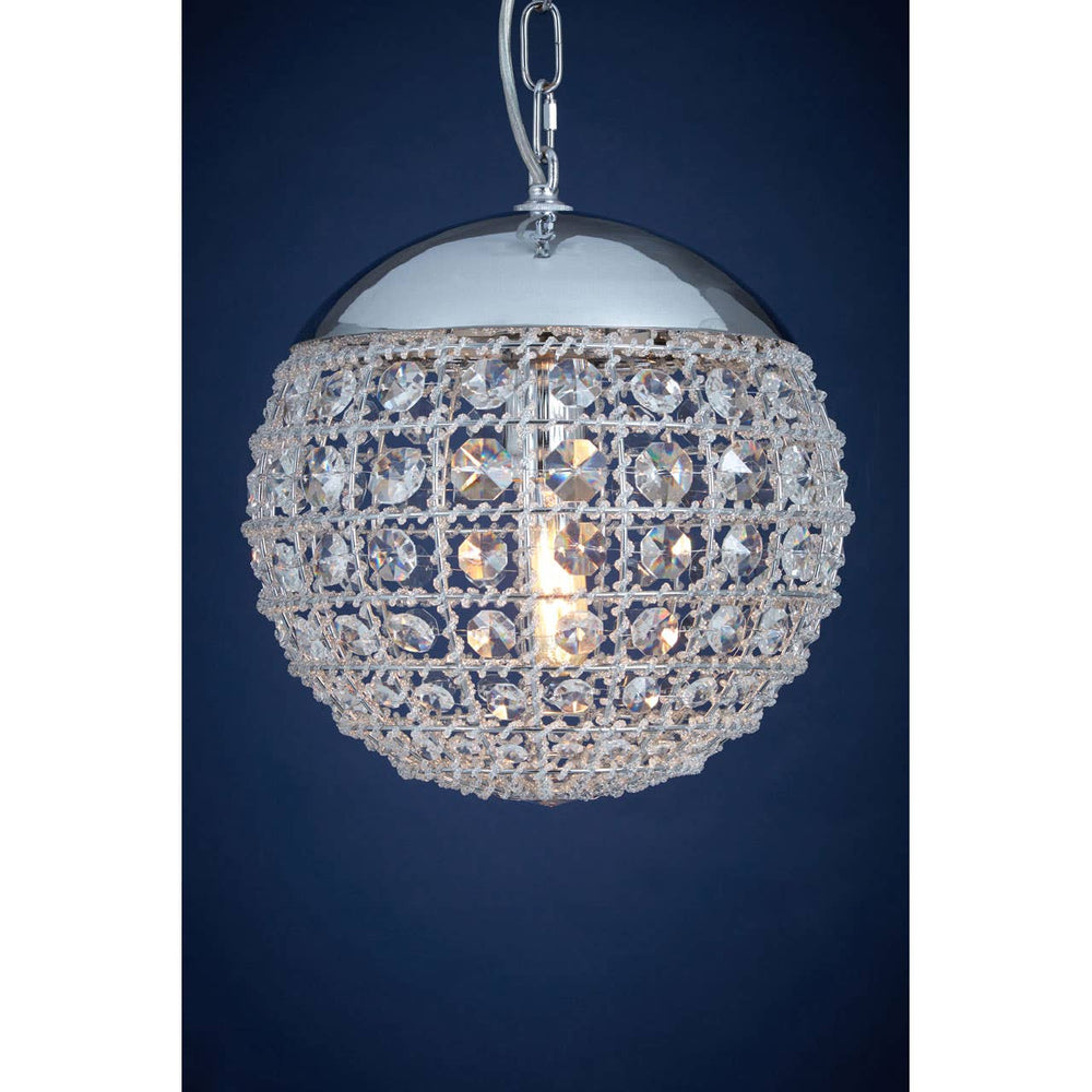 Crystal Orb Pendant Light