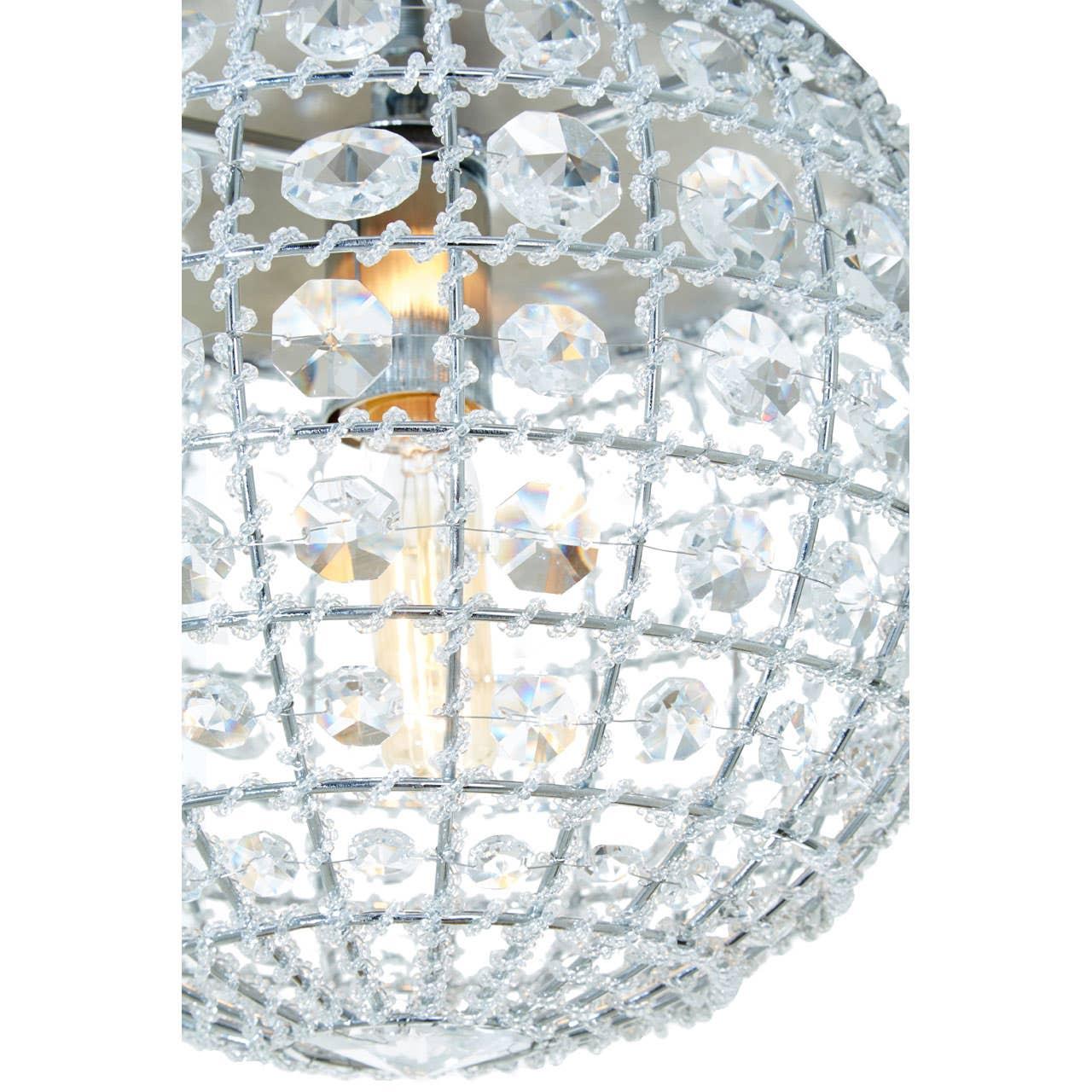 Crystal Orb Pendant Light