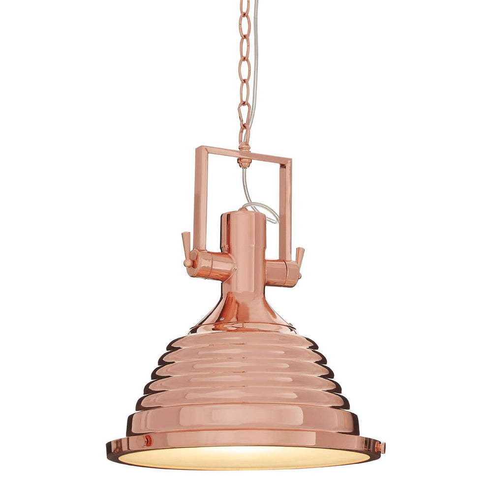 Copper Flare Pendant Light