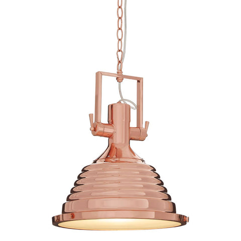 Copper Flare Pendant Light