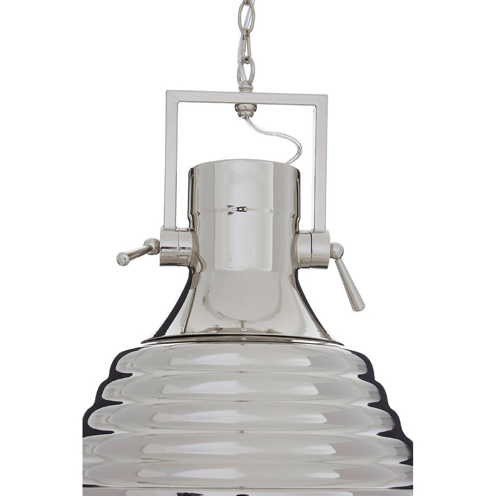 Modern Nickel Pendant Light