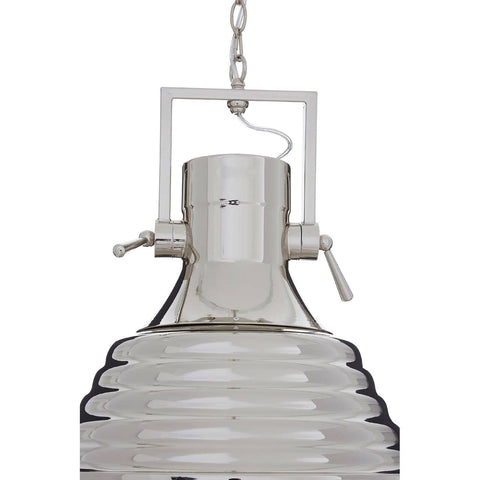 Modern Nickel Pendant Light