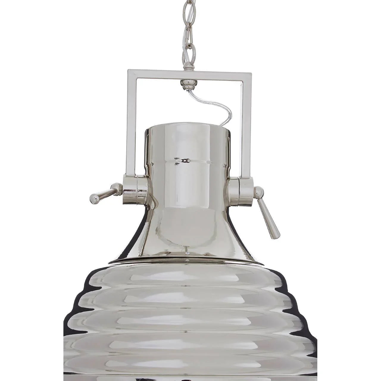 Modern Nickel Pendant Light