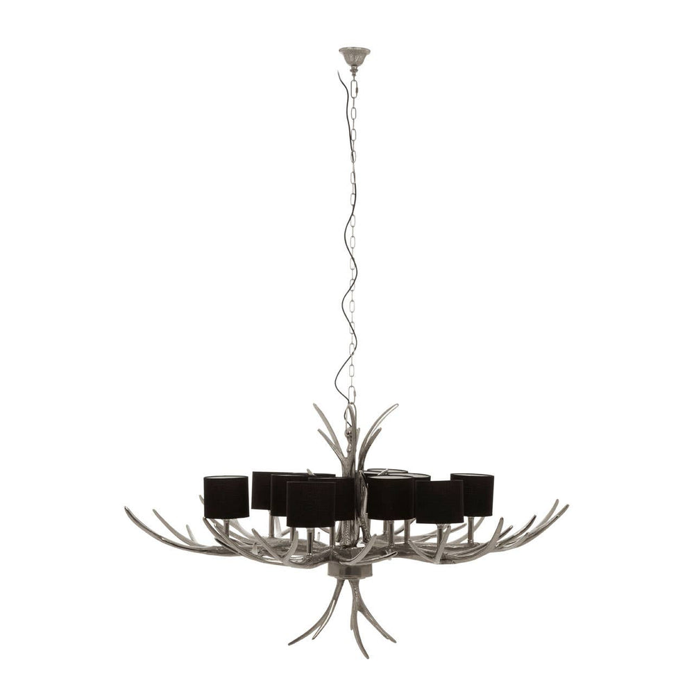 Glowing Silver Shade Chandelier