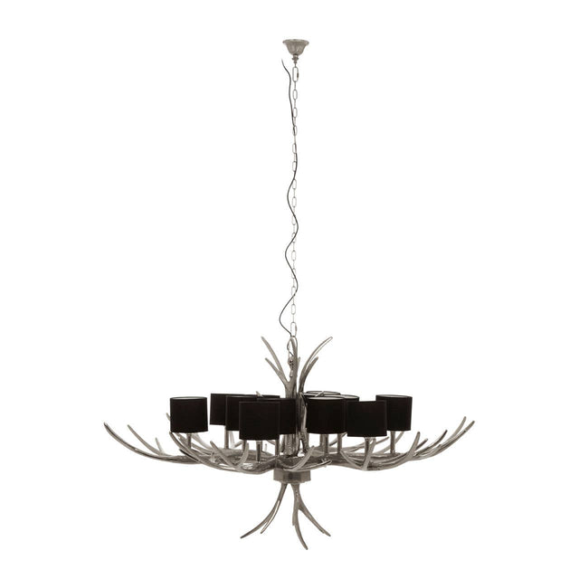 Glowing Silver Shade Chandelier