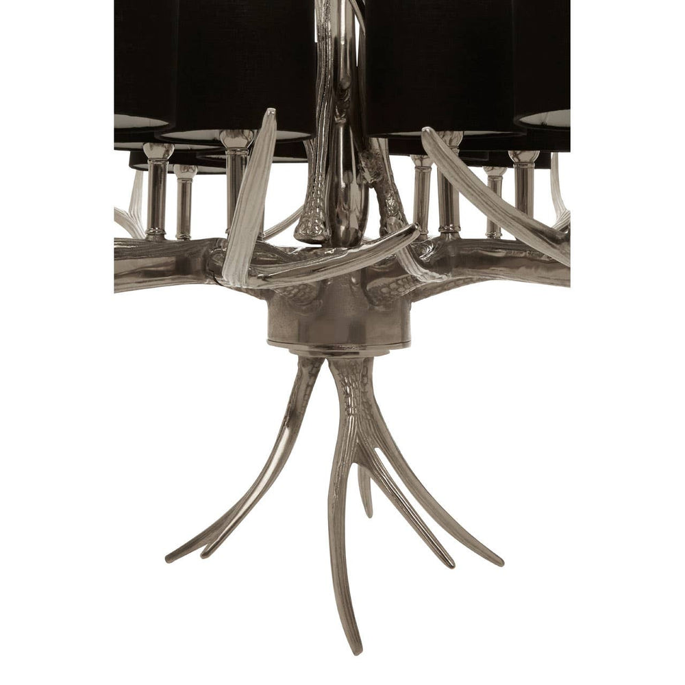Glowing Silver Shade Chandelier