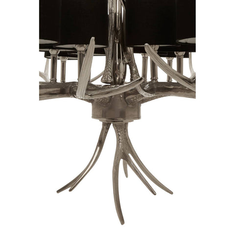 Glowing Silver Shade Chandelier