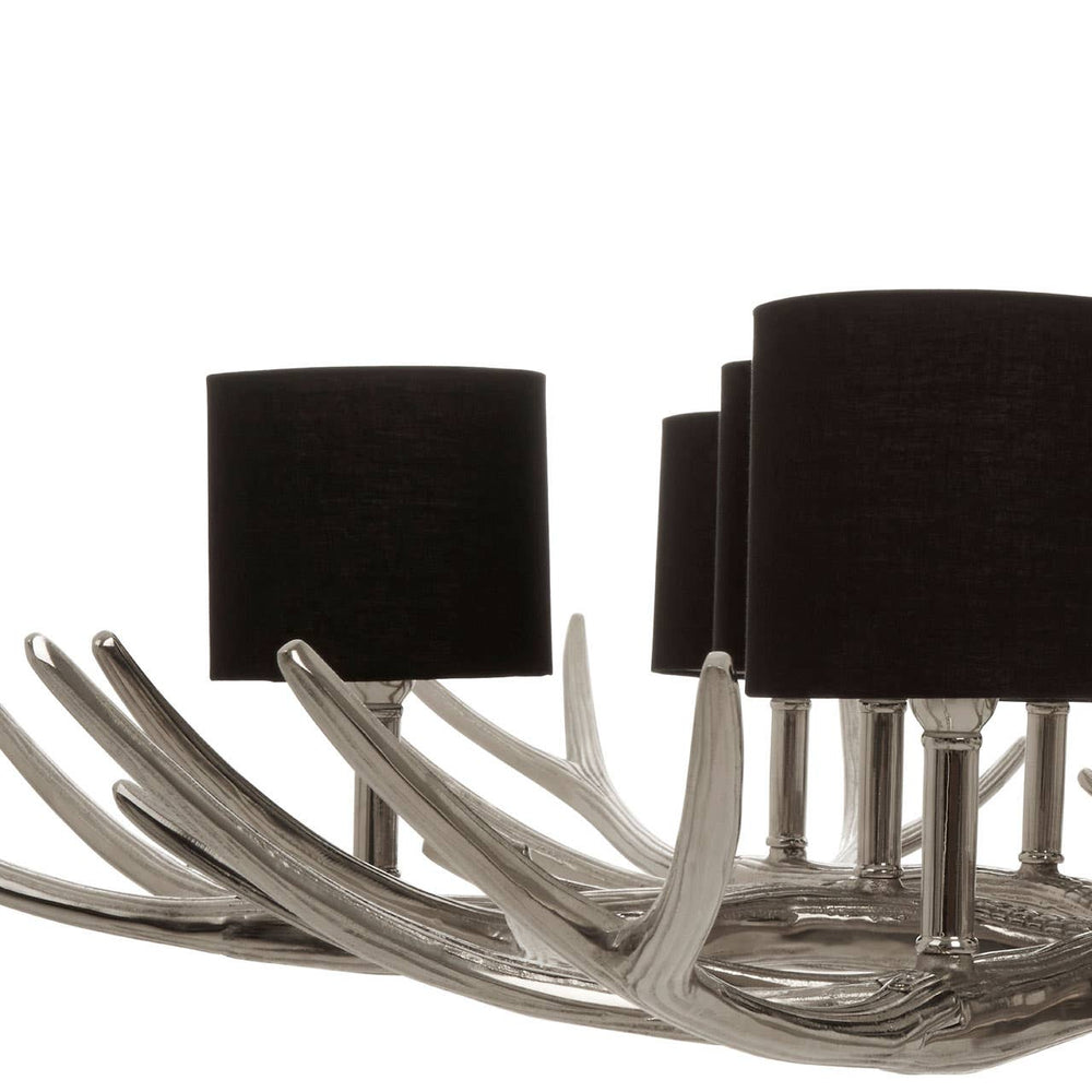 Glowing Silver Shade Chandelier