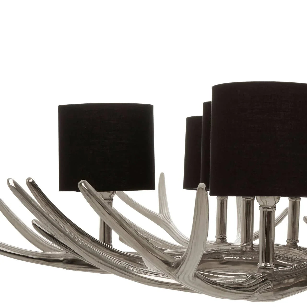 Glowing Silver Shade Chandelier