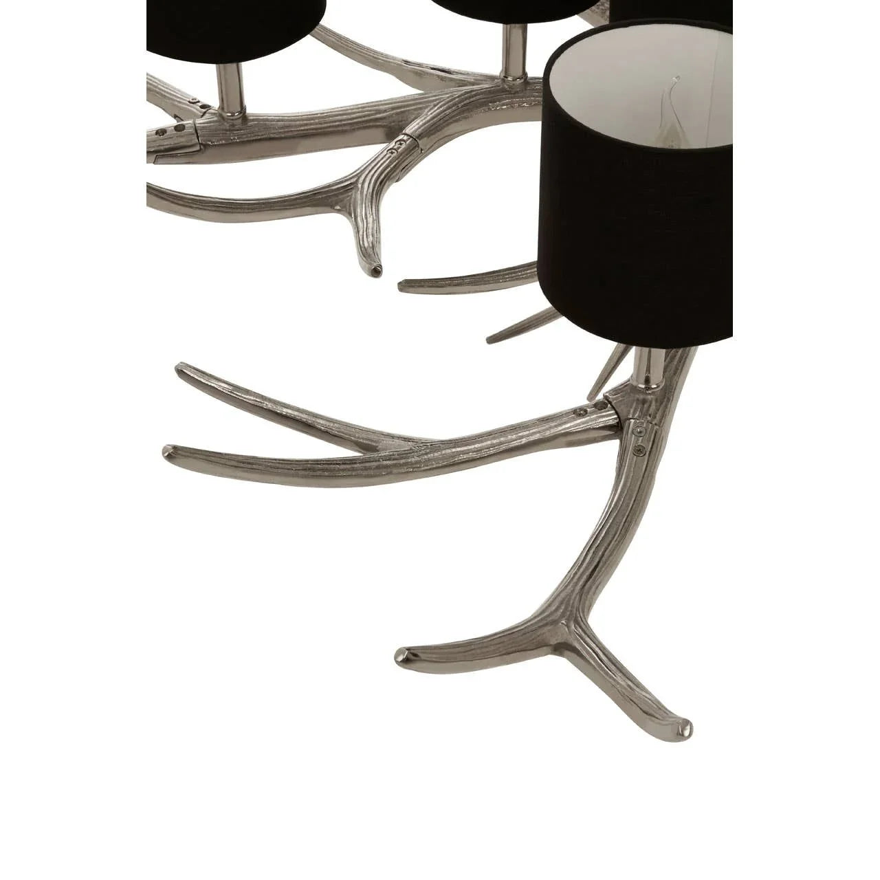 Glowing Silver Shade Chandelier