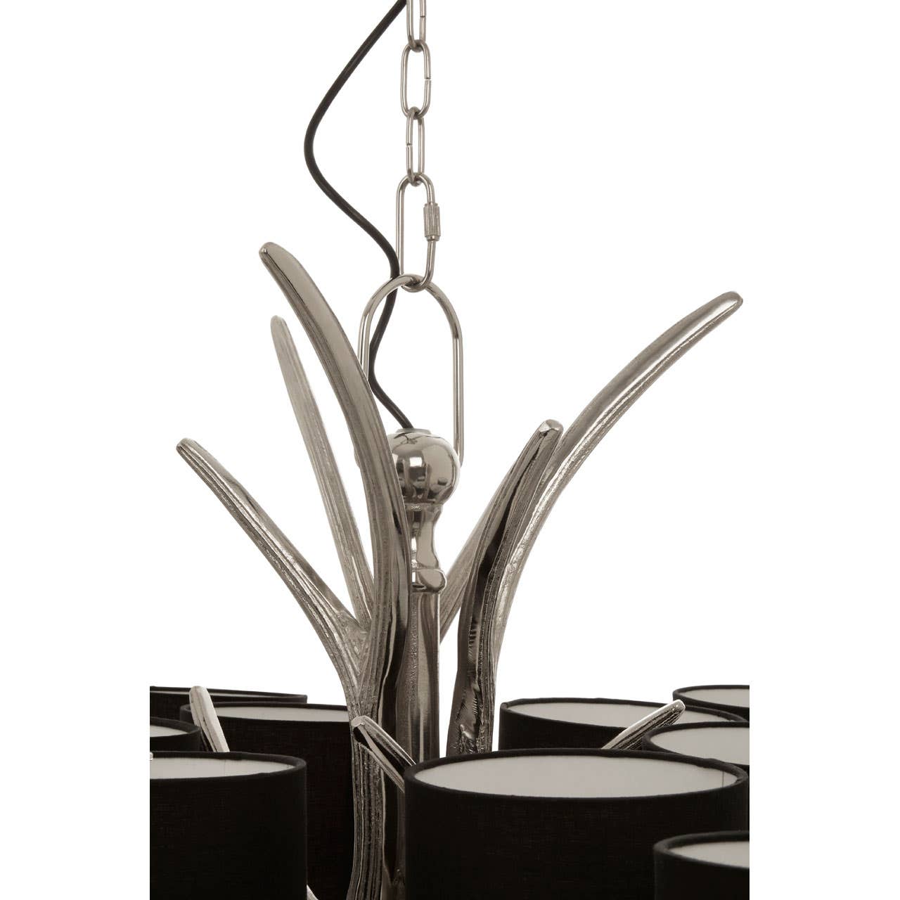 Glowing Silver Shade Chandelier