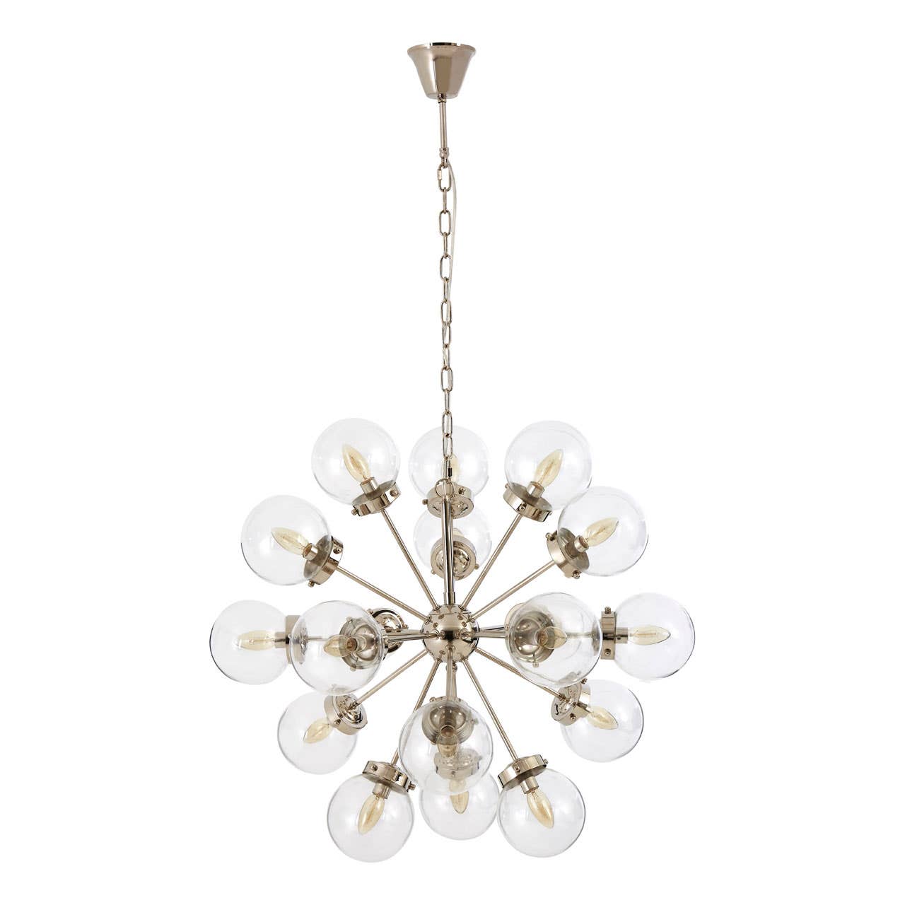 Sculptural Glass Globe Chandelier