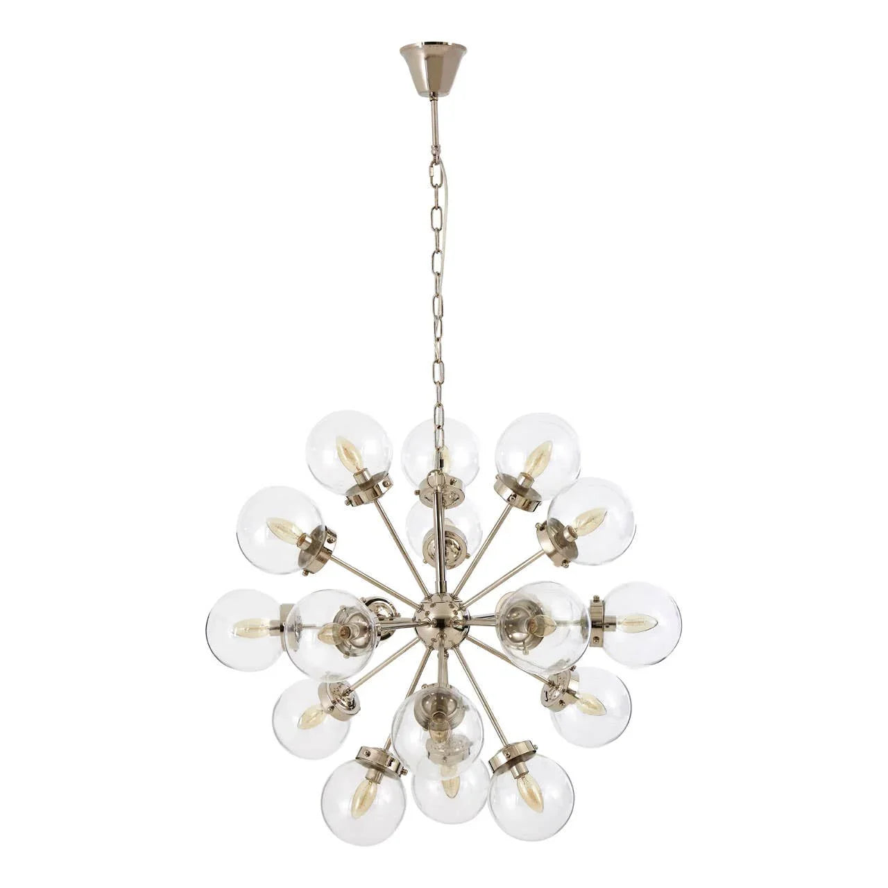 Sculptural Glass Globe Chandelier