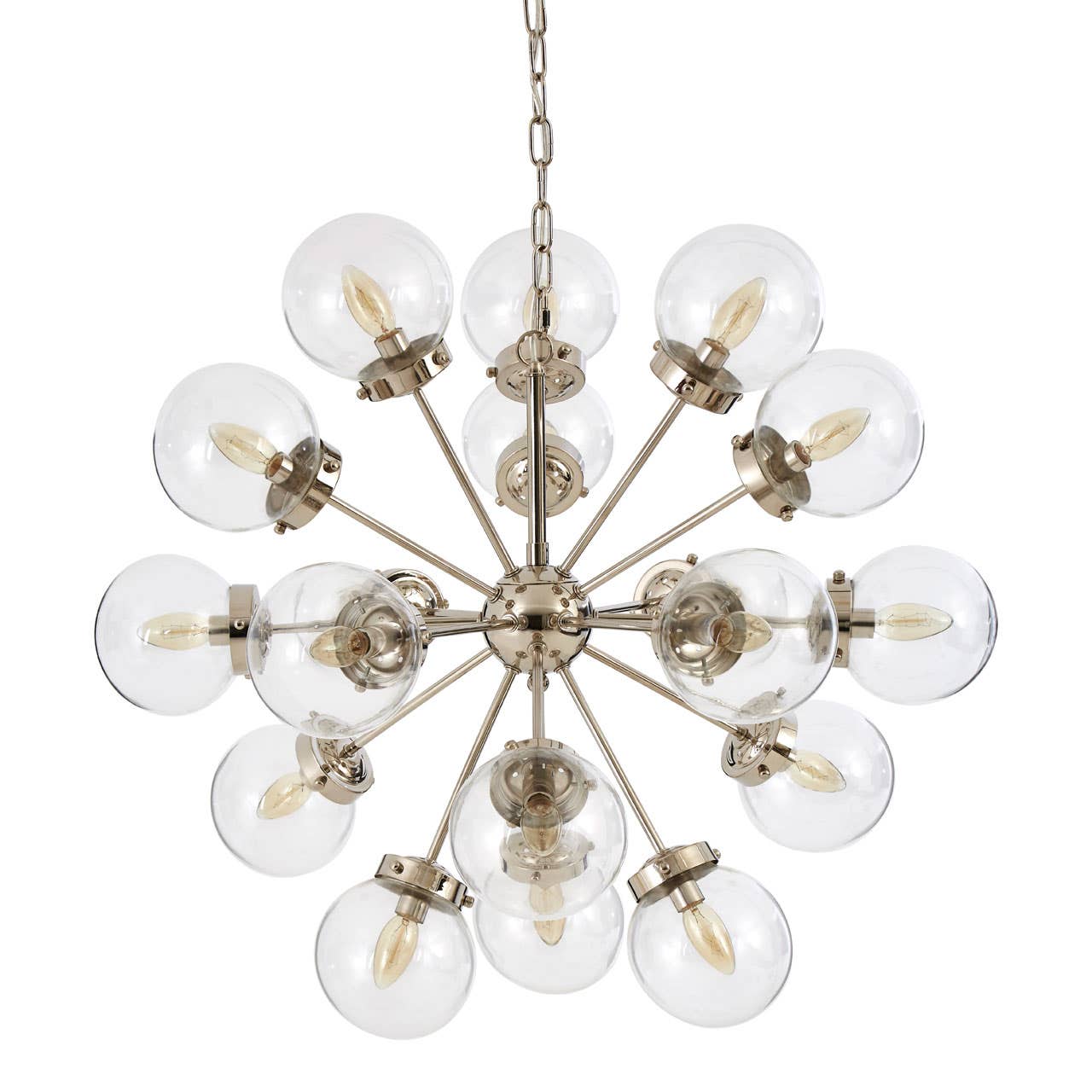 Sculptural Glass Globe Chandelier