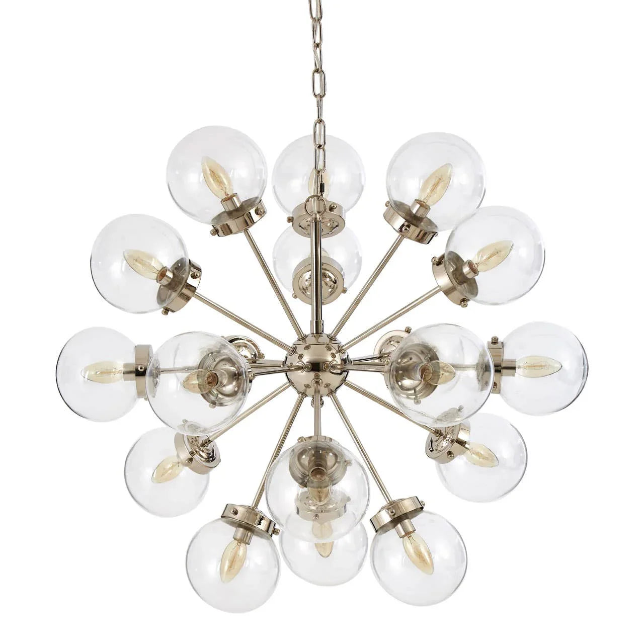 Sculptural Glass Globe Chandelier