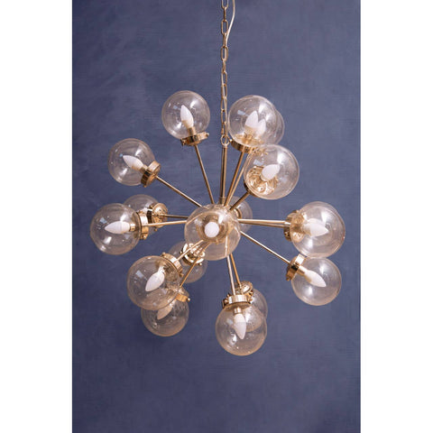 Sculptural Glass Globe Chandelier
