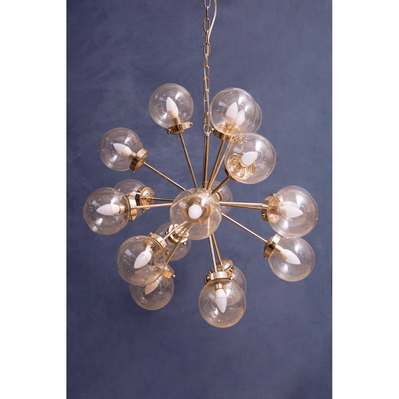 Sculptural Glass Globe Chandelier