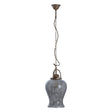 Rustic Silver Glass Pendant Light
