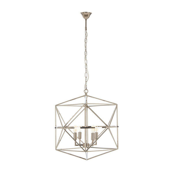 Geometric Steel Chandelier Fixture