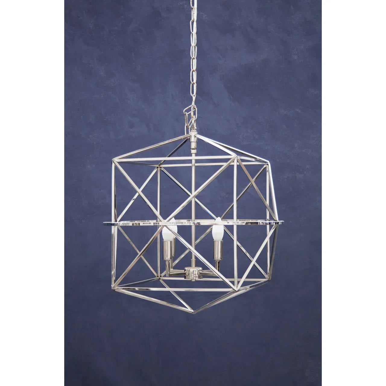 Geometric Steel Chandelier Fixture
