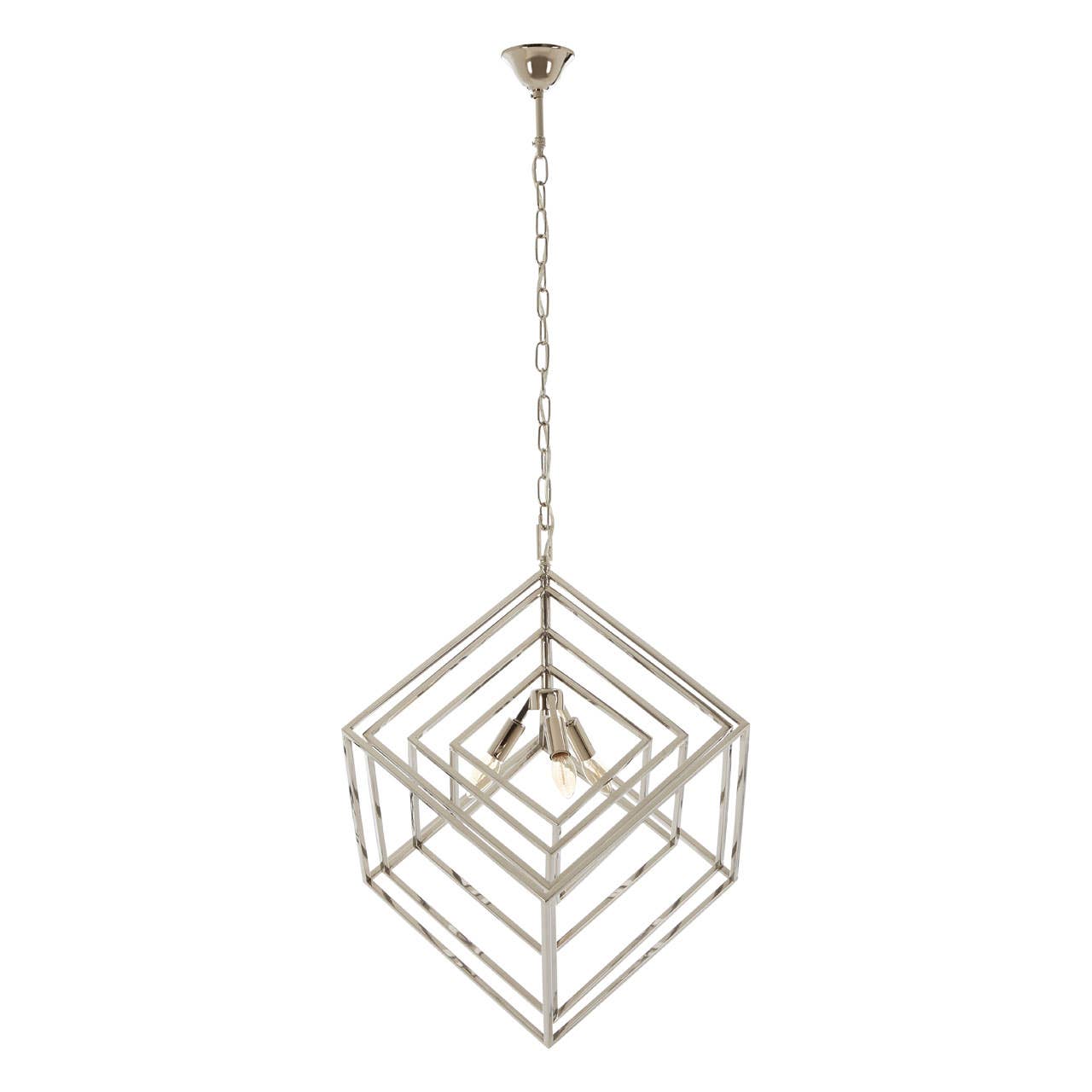 Luxe Geometric Steel Chandelier