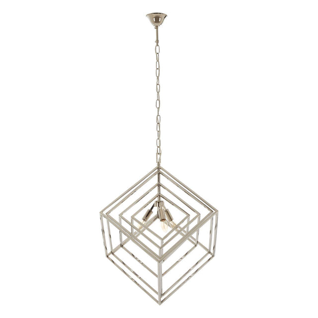 Luxe Geometric Steel Chandelier