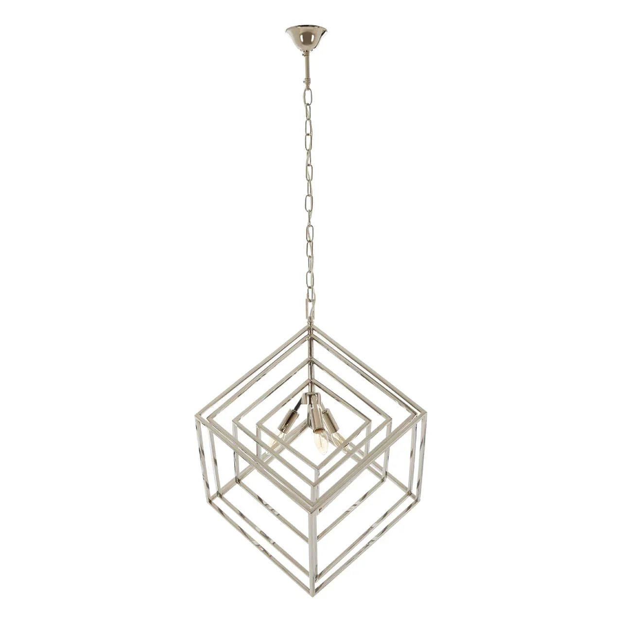 Luxe Geometric Steel Chandelier