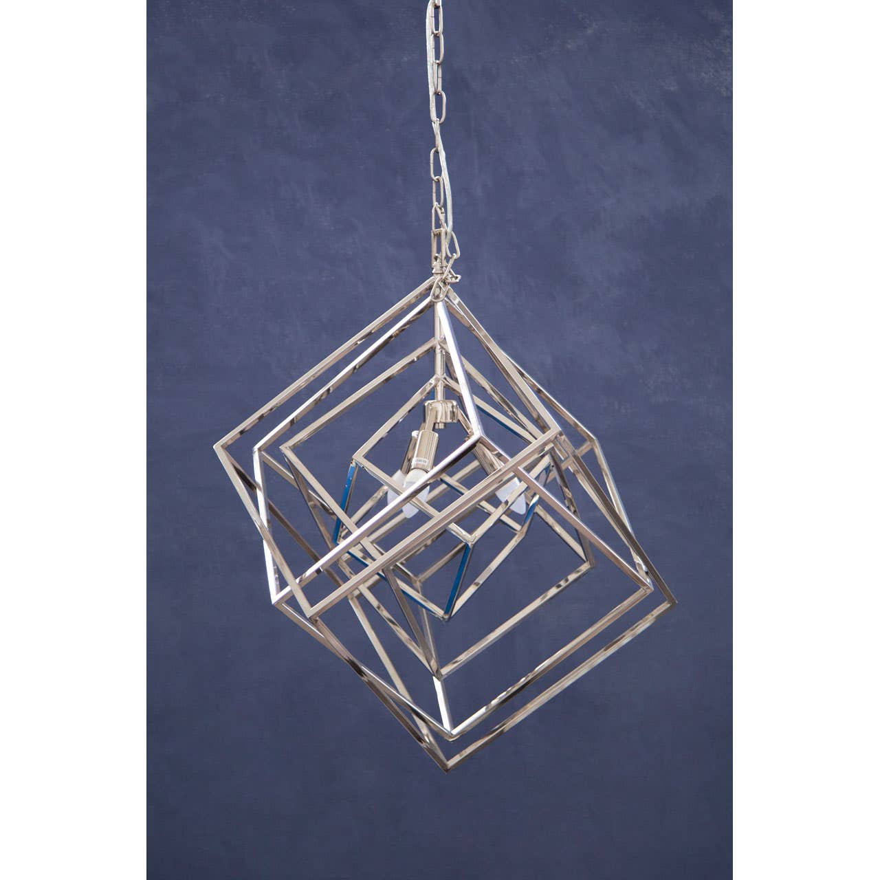 Luxe Geometric Steel Chandelier