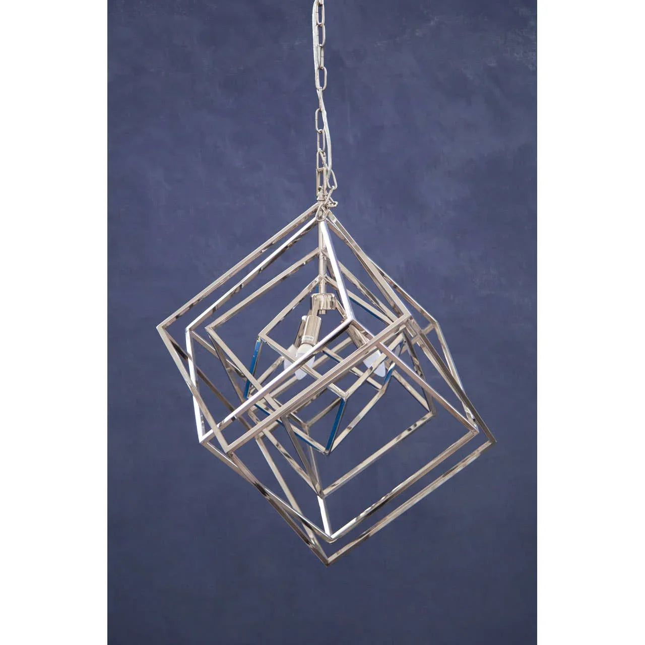 Luxe Geometric Steel Chandelier