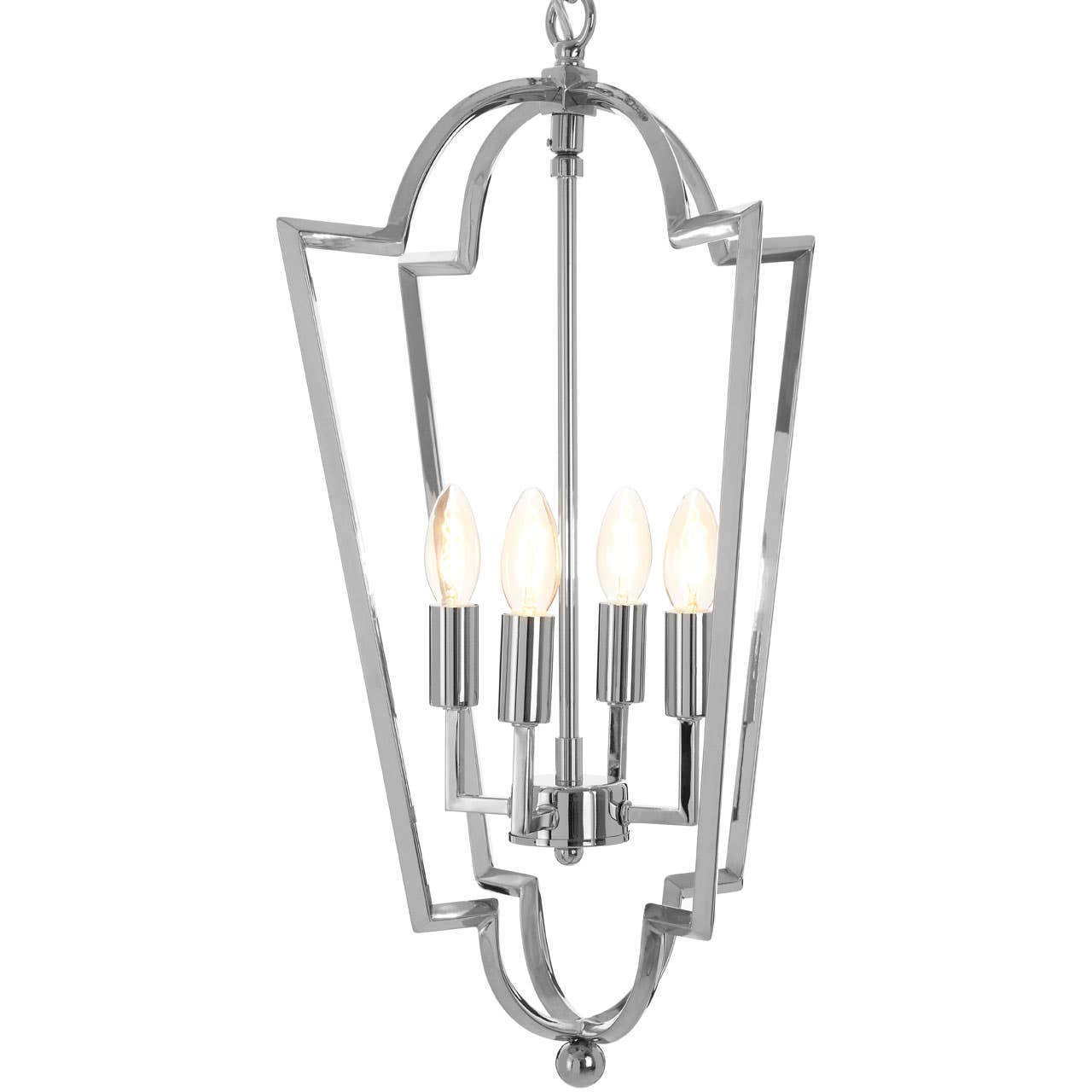 Luxe Steel Chandelier