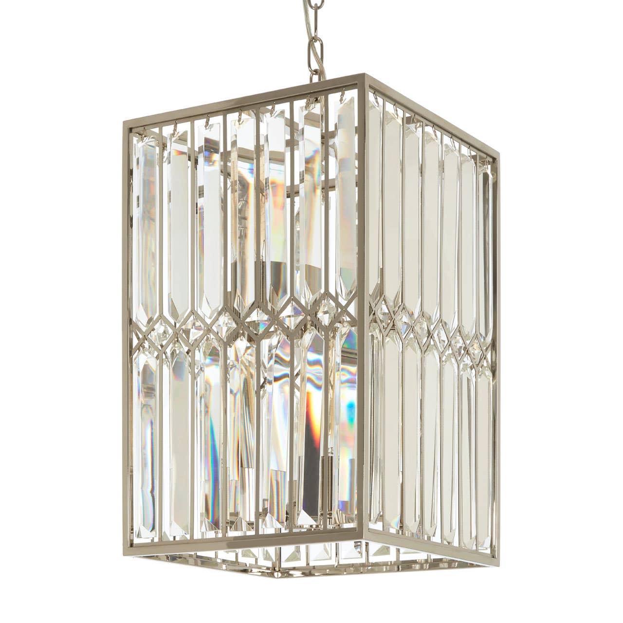 Geometric Crystal Chandelier