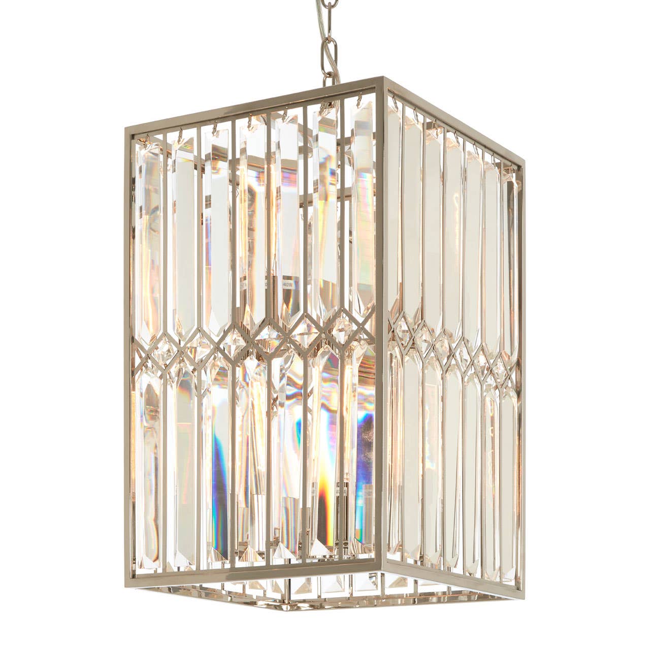 Geometric Crystal Chandelier
