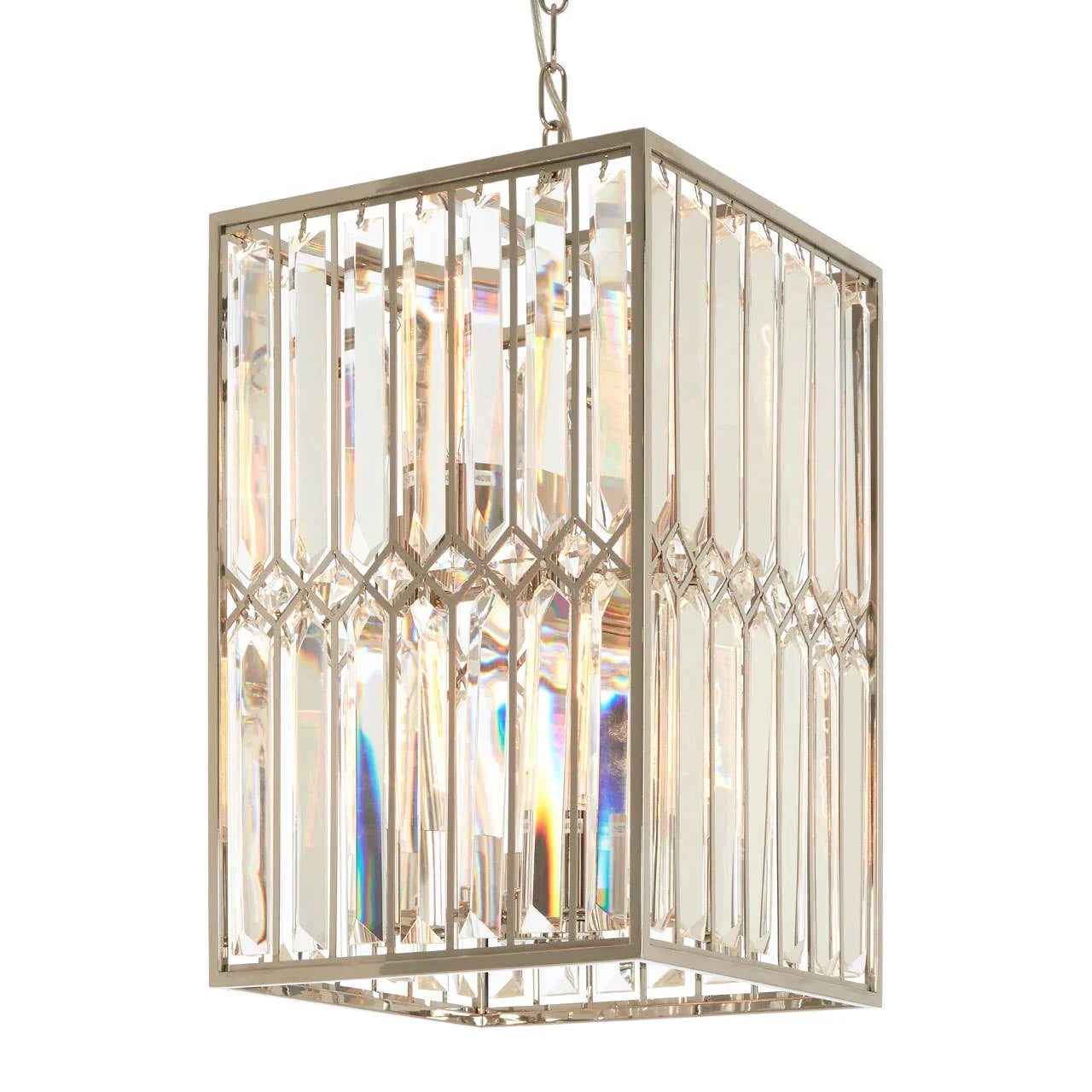 Geometric Crystal Chandelier
